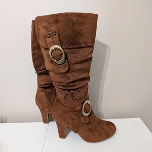 Top Moda Women's Y2K Slouchy Tall Boots Size 8